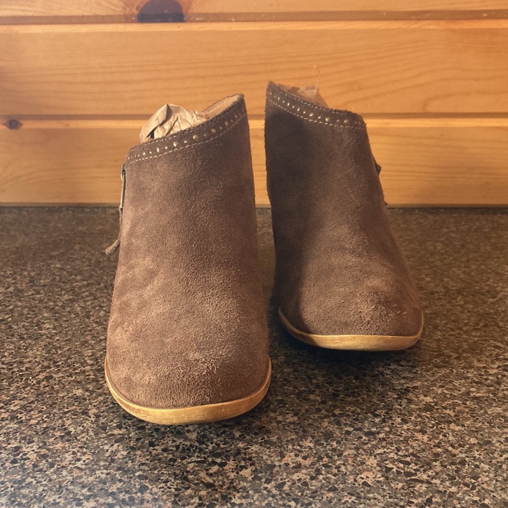 Lucky Brand Brown Suede Booties - Picture 4 of 5